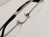  Gọng kính titanium dáng nửa viền màu bạch kim thương hiệu Durban (Made in Japan) 