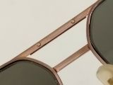  Kính râm gọng hai cầu titanium màu nâu đồng dòng Lotus Titera Citizen. 
