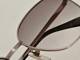  Gọng kính titanium màu bạch kim thương hiệu nổi tiếng Lanvin của Pháp. 
