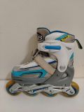  Patin màu xanh ghi BKB Flying Eagle size 33 co giãn 37 (chân giày thường tầm size 30 vẫn đi tốt). 