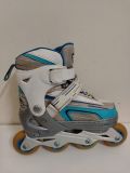  Patin màu xanh ghi BKB Flying Eagle size 33 co giãn 37 (chân giày thường tầm size 30 vẫn đi tốt). 