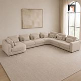  Sofa chữ U giá tốt UT51 Parmen dài 3m2 bọc nỉ mềm mại 