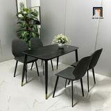  Bộ bàn ăn dài 1m2 4 ghế da giả 30-BAD4-Colby giá rẻ 