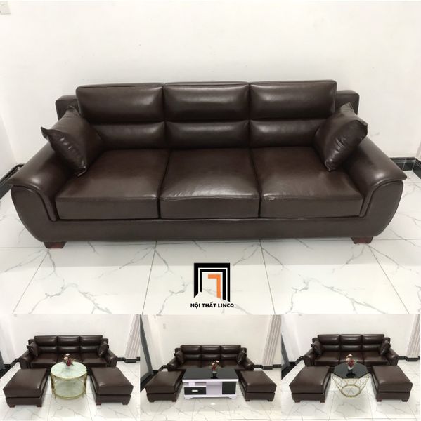 bộ ghế sofa băng da cao cấp