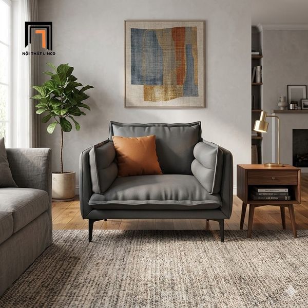 sofa đơn da pu cao cấp