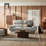  Ghế sofa băng gật gù da màu xám BHQ41 Toledo 1m9 sang trọng 