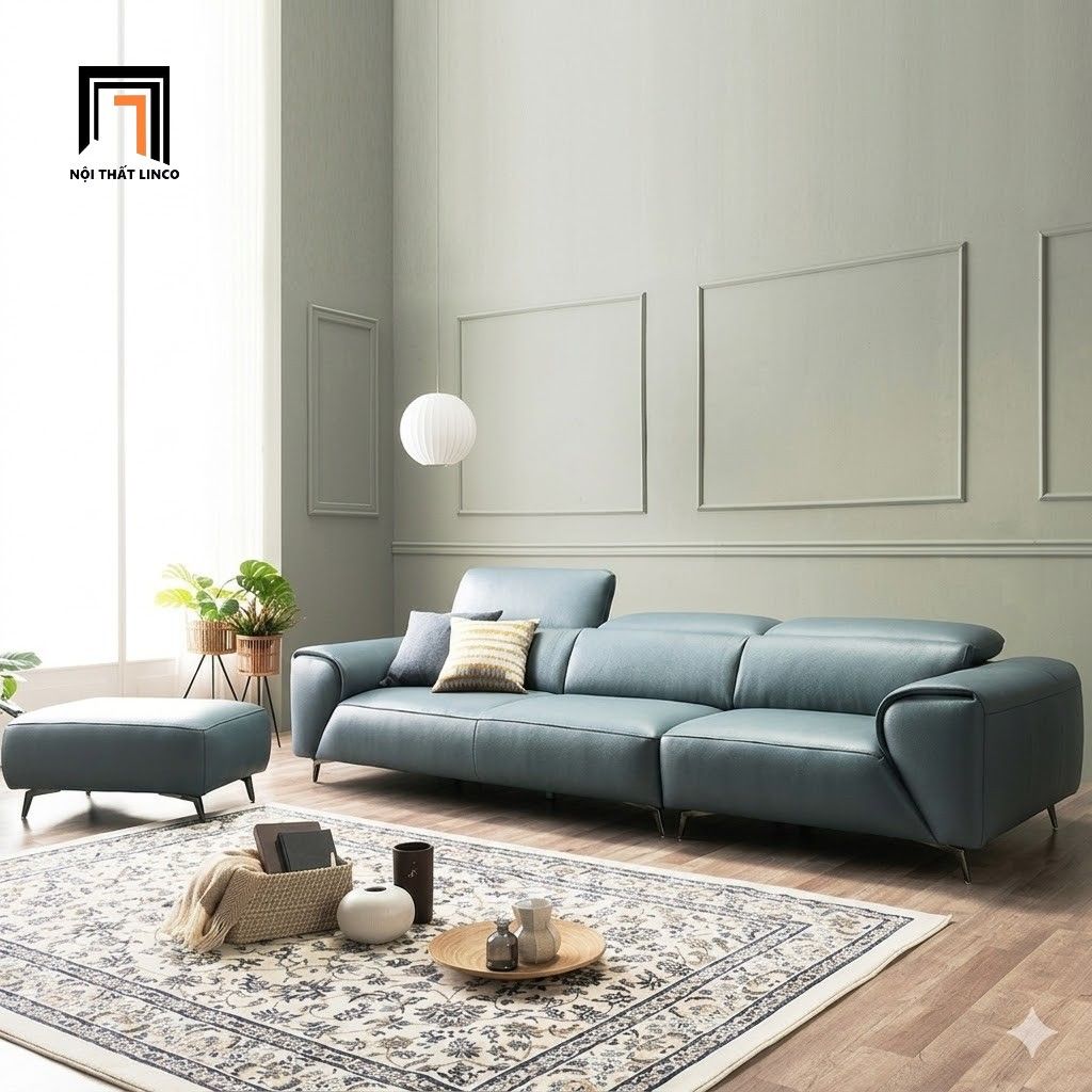  Bộ ghế sofa văng sang trọng BHQ42 Ponzo 2m5 da công nghiệp 