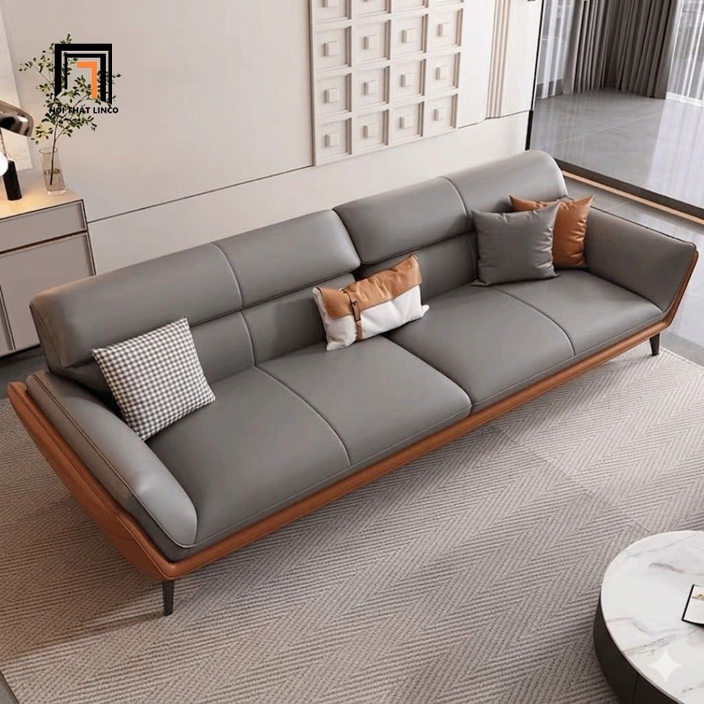  Ghế sofa văng hiện đại 2m4 BHQ100 Stad da chống mực cao cấp 