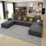  Bộ sofa U xám đậm UT94 Eymet 3m4 thiết kế hiện đại 