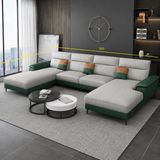  Sofa chữ U da giả UT84 Yangchu 3m1 thiết kế tinh tế 