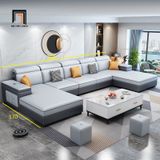  Bộ sofa U da công nghiệp UT40 Harmse dài 3m5 hiện đại 