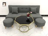  Bộ ghế sofa giường đa năng GBL1 xám lông chuột dài 1m7 