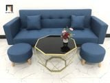  Bộ ghế sofa văng dài GBL2 dài 2m bật nằm màu xanh dương 