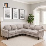  Bộ ghế sofa góc sang trọng 2m4 x 2m4 GT68 Winston vải nỉ 