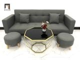  Bộ ghế sofa bật giường giá rẻ GBL2 xám đen dài 2m nhỏ gọn 