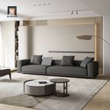  Ghế sofa văng nỉ xám trắng BHQ63 Caplin dài 2m6 sang trọng 