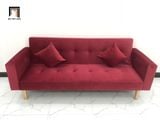  Bộ ghế sofa phòng khách giá rẻ GBL2 dài 2m đỏ đô vải nhung 