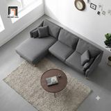  Ghế sofa góc chữ L giá rẻ 2m4 x 1m6 GT2 Consenja màu xám đậm 