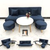  Ghế sofa xanh đậm đa năng vải nhung GBL1 dài 1m7 giá rẻ 