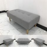  Ghế sofa đôn xám trắng giá rẻ 1m x 50 cho tiệm shop nhỏ 