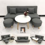  Bộ ghế sofa giường đa năng GBL1 xám lông chuột dài 1m7 