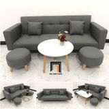  Bộ ghế sofa bật giường giá rẻ GBL2 xám đen dài 2m nhỏ gọn 
