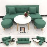  Bộ ghế sofa giường xanh ngọc GBL1 dài 1m72 cho phòng nhỏ 