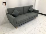  Bộ ghế sofa băng 1m9 giá rẻ BL5 Piloc màu xám đậm vải bố 
