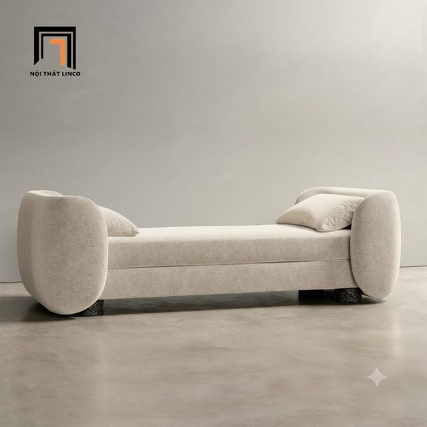 sofa bench dài 1m4 bọc vải mềm