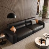  Ghế sofa băng đôi 2m2 BHQ49 Toston da Pu màu nâu sang trọng 