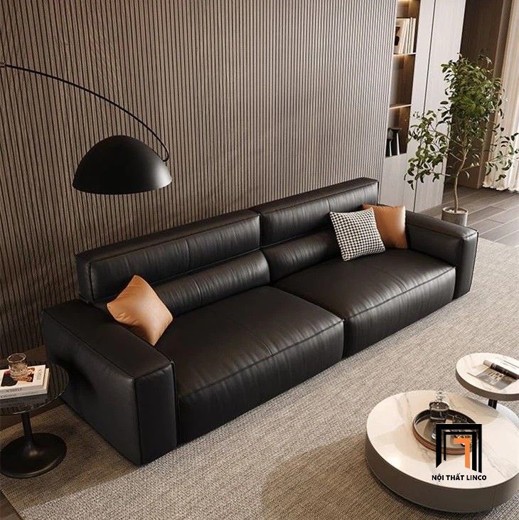  Ghế sofa băng đôi 2m2 BHQ49 Toston da Pu màu nâu sang trọng 