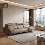  Ghế sofa băng da 2m4 kê đầu gật gù BHQ71 Guin cho căn hộ đẹp 