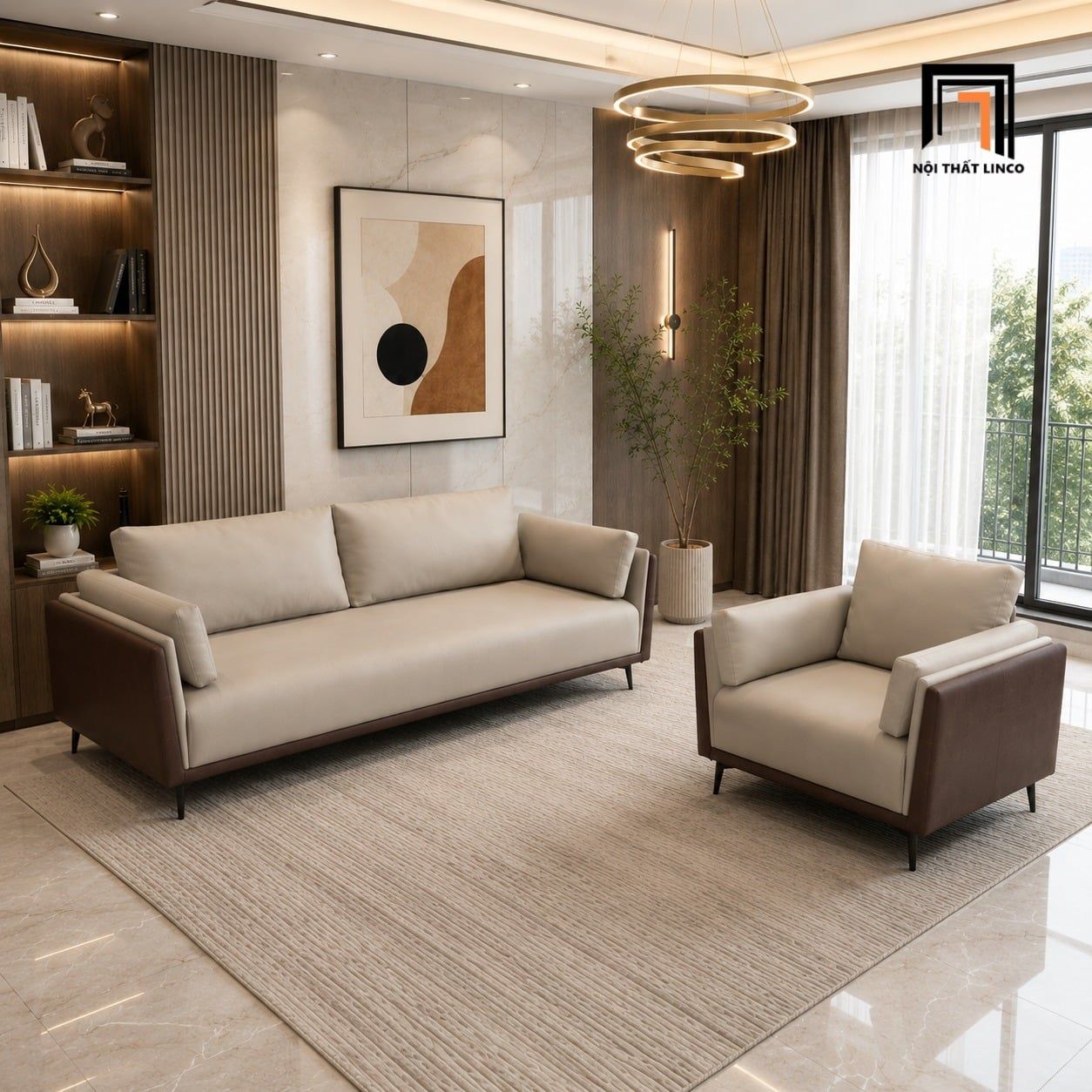  Bộ sofa phòng khách KT102 Humber sang trọng và tiện nghi 