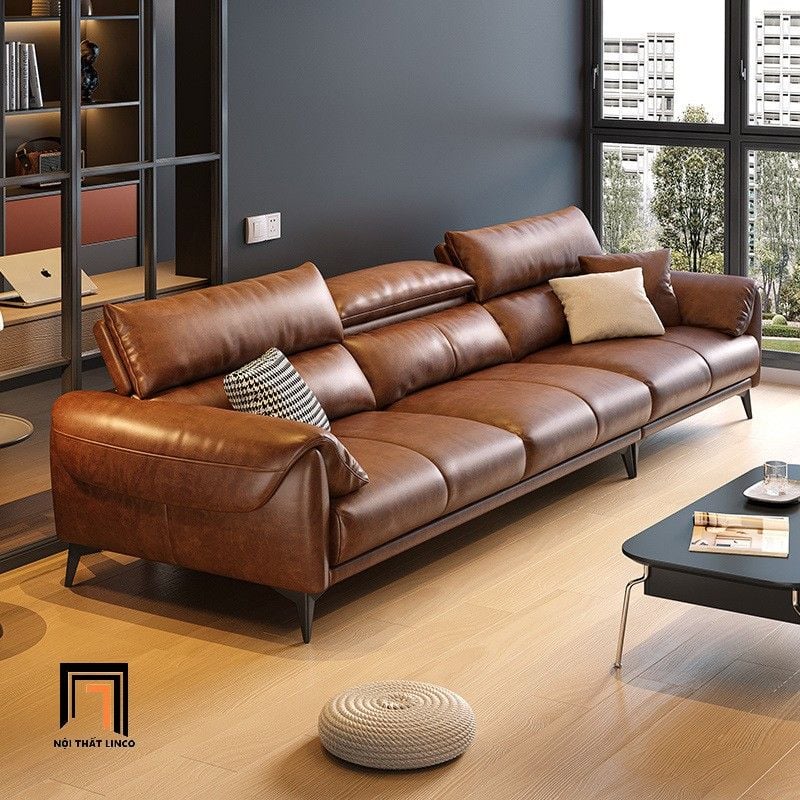  Ghế sofa băng da công nghiệp BHQ57 Paraiso 2m5 sang trọng 