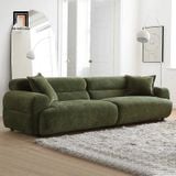  Ghế sofa băng nỉ màu xanh rêu BHQ46 Valley dài 2m2 sang trọng 