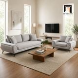  Sofa KT182 Creamy tông xám trắng phù hợp không gian hiện đại 