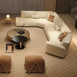  Sofa chữ U vải nỉ UT34 Forting 3m2 phòng khách sang trọng 