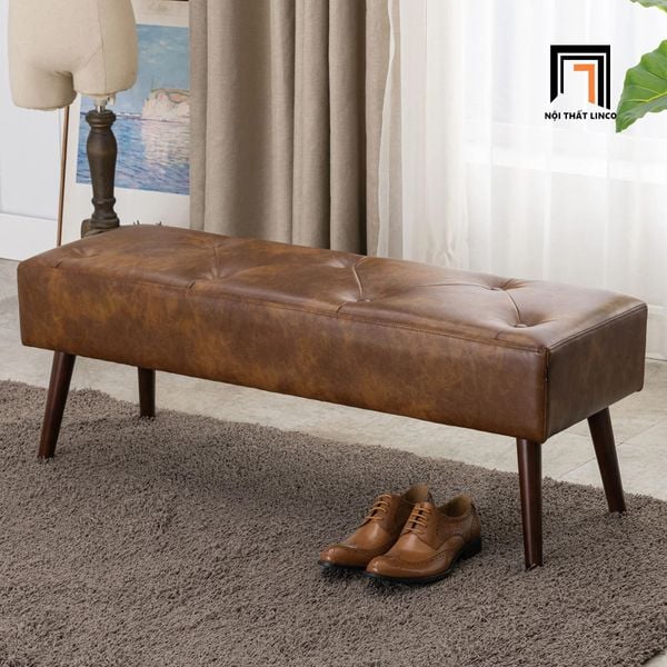  Ghế sofa đôn dài 1m2 da công nghiệp SB1 Sveina nhỏ gọn 
