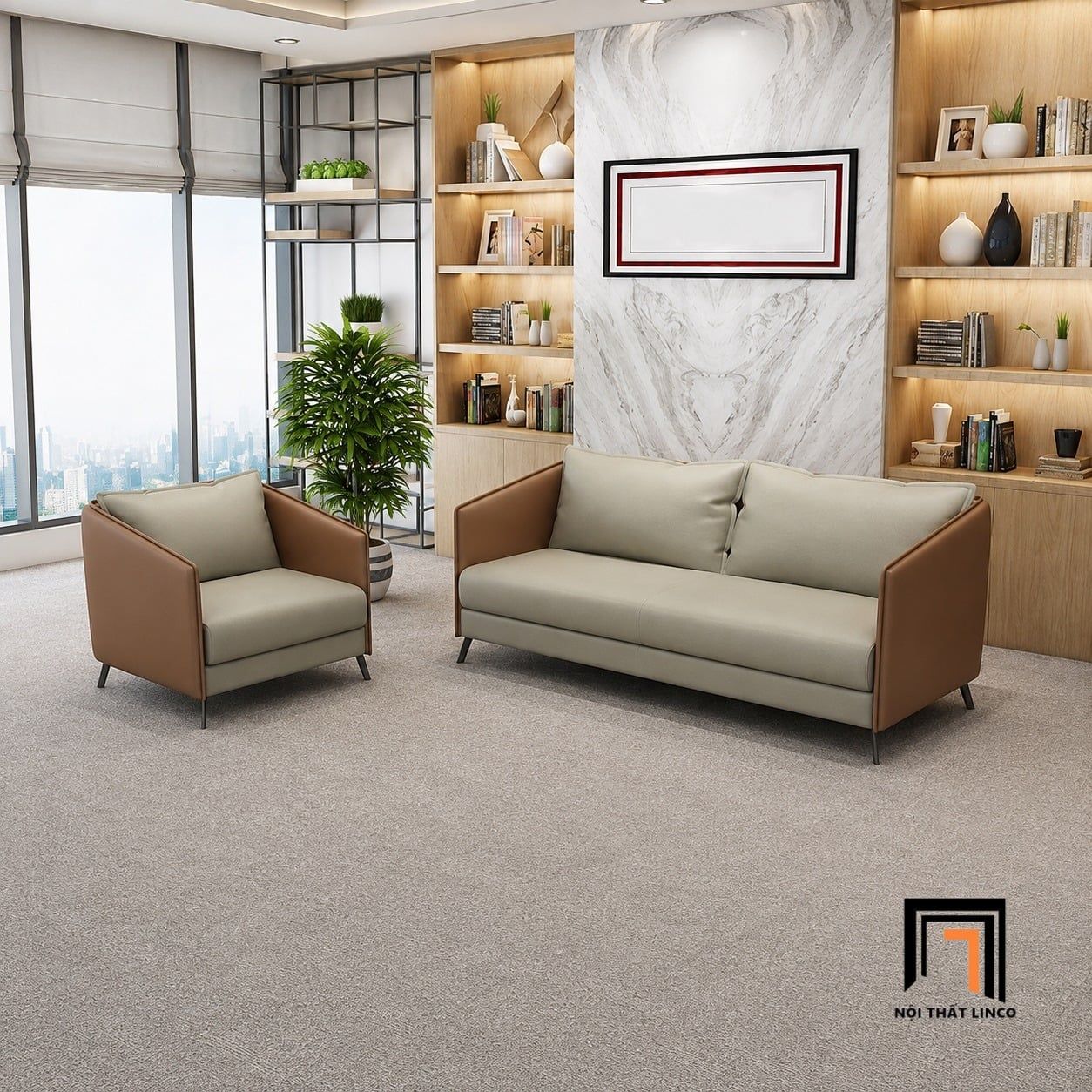  Ghế sofa tiếp khách KT147 Roxton cho không gian chuyên nghiệp 