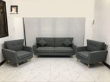  Bộ ghế sofa xám lông chuột KL5 Piloc cho văn phòng làm việc 