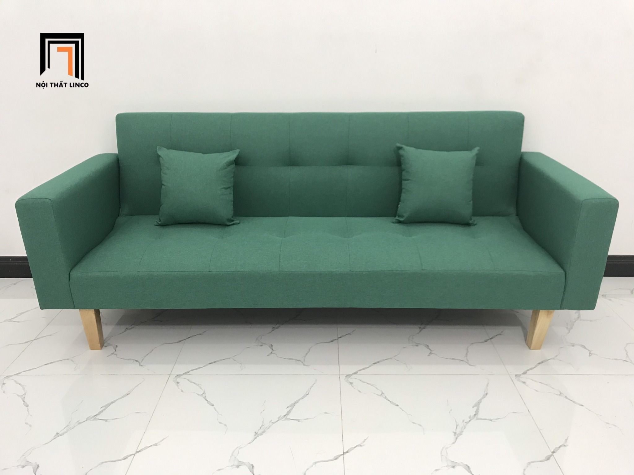  Bộ ghế sofa giường thông minh GBL2 2m hiện đại màu xanh ngọc 