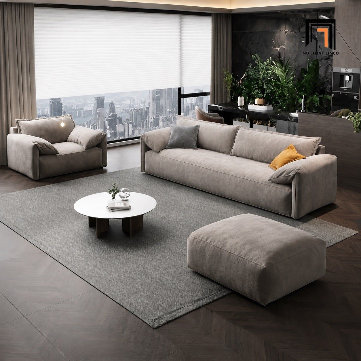  Bộ ghế sofa KT154 Flannet thiết kế đẹp tiết kiệm chi phí 
