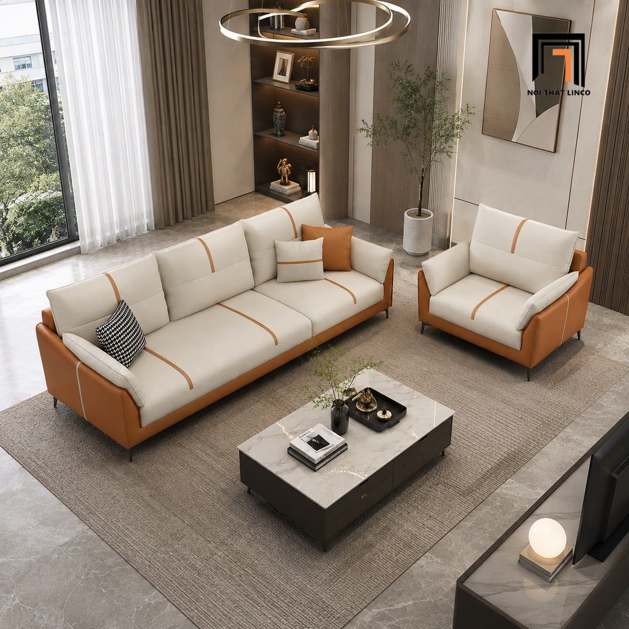  Sofa phòng khách văn phòng KT183 Shawee kiểu dáng hiện đại 