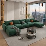  Sofa U màu xanh lá UT57 Sydney dài 3m3 đẹp cho chung cư 