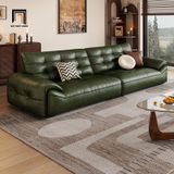  Sofa băng hiện đại da Pu bóng BHQ89 Ogala 2m3 màu xanh lá 