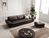  Ghế sofa băng da màu nâu đậm BHQ39 Chore 2m5 sang trọng 