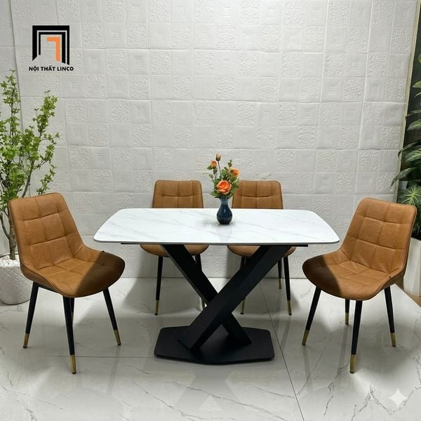 bộ bàn ăn 1m2 4 ghế ngồi