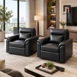  Sofa đơn văn phòng DT16 Chesmin màu đen sang trọng 