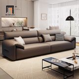  Sofa băng da chống trầy màu nâu BHQ82 Augana 2m4 hiện đại 
