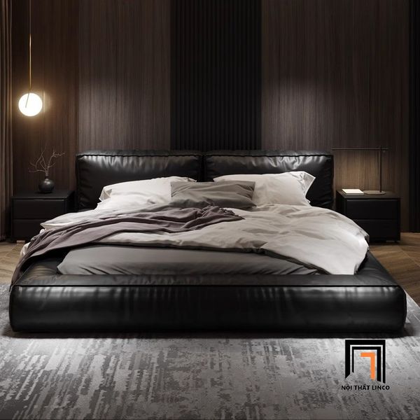 giường ngủ sang trọng da pvc